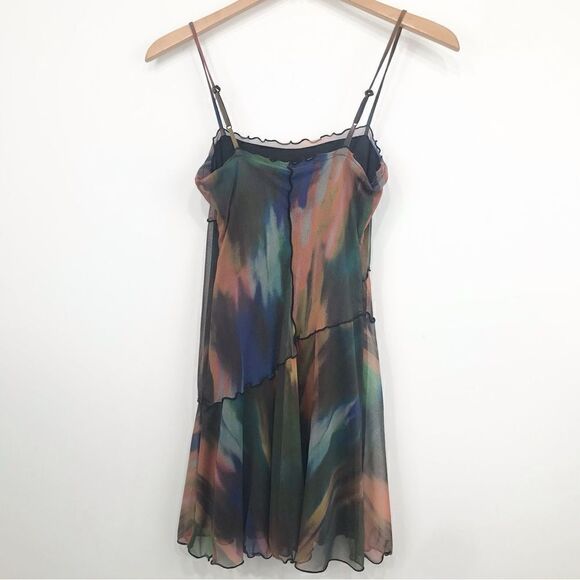 Urban Outfitters Moxi Multi Earth Tone Mini Slip Dress - Picture 10 of 15